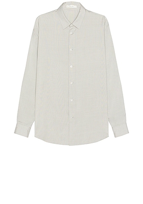 The Row Giorgio Shirt in Rattan - Grey. Size L (also in M, XL/1X).
