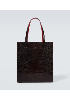 Christian Louboutin Croc-effect leather tote