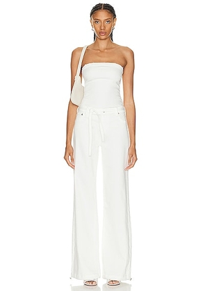 SER.O.YA Delancey Jumpsuit in White - White. Size S (also in XL).