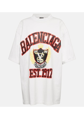 Balenciaga College logo cotton T-shirt