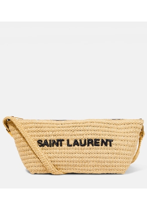 Saint Laurent Le Rafia logo shoulder bag