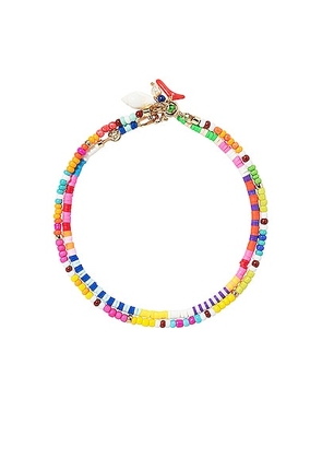 Roxanne Assoulin Jump For Joy Anklets Duo in Rainbow - Red. Size all.