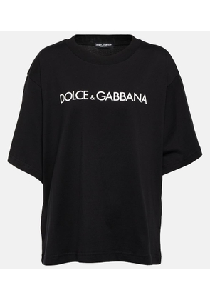 Dolce&Gabbana DG cropped cotton jersey T-shirt