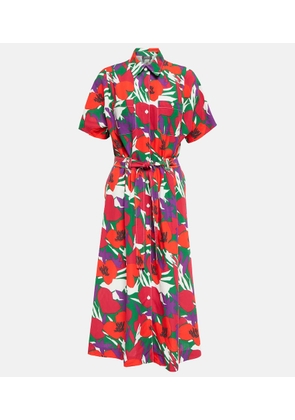 A.P.C. Belted floral midi dress