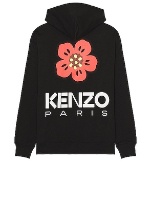Kenzo Boke Flower Oversized Hoodie in Black - Black. Size L (also in M, S).