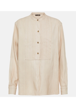 Loro Piana Pleated silk blouse