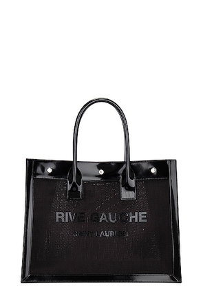 Saint Laurent Small Rive Gauche Tote Bag in Nero - Black. Size all.