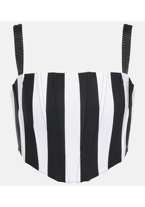 Dolce&Gabbana Portofino striped corset top