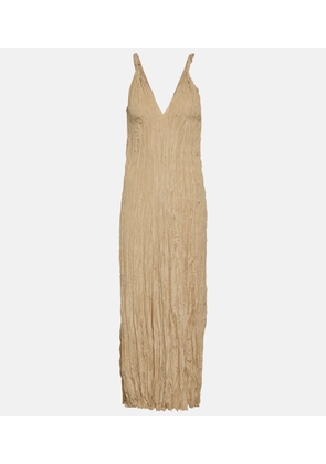 Toteme Crinkled silk slip dress