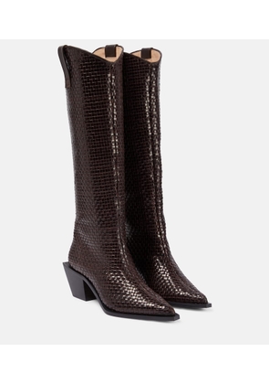 Souliers Martinez Sole Telar leather knee-high boots