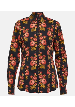 Etro Floral cotton-blend shirt