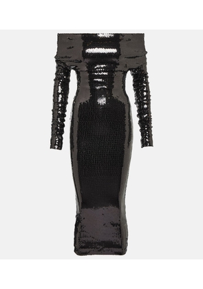 Alexandre Vauthier Sequined strapless gown