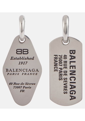 Balenciaga Logo hoop earrings
