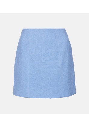 Patou Cotton and linen-blend miniskirt
