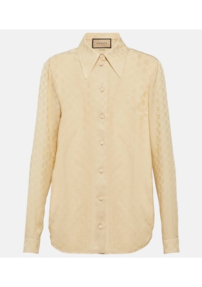 Gucci GG silk crêpe shirt