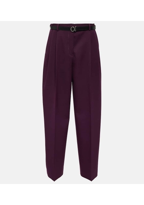 Jil Sander High-rise wool straight pants