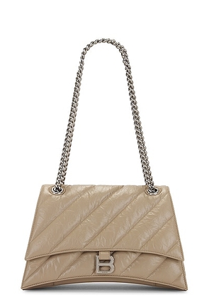 Balenciaga Medium Crush Chain Bag In Taupe in Taupe - Taupe. Size all.