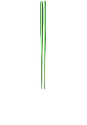 Snow Peak Titanium Chopsticks in Green - Green. Size all.