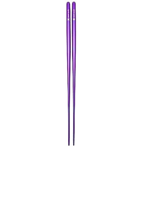 Snow Peak Titanium Chopsticks in Purple - Purple. Size all.