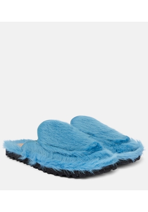 Dries Van Noten Calf hair slippers