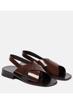 The Row Mensy leather sandals