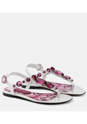 Dolce&Gabbana Embellished leather sandals