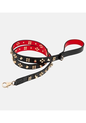 Christian Louboutin Loubileash embellished leather dog leash