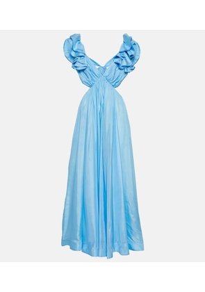Zimmermann Halcyon cutout silk maxi dress