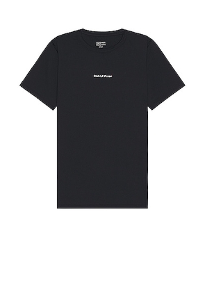 District Vision Aloe T-shirt in Black - Black. Size L (also in M, XL).