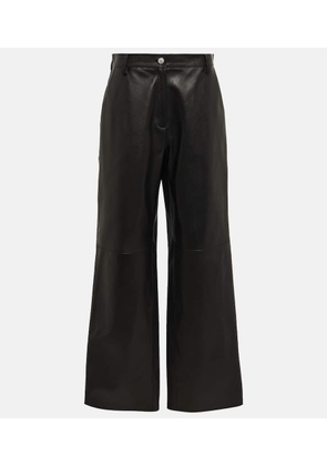 Magda Butrym High-rise wide-leg leather pants