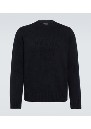 Prada Logo wool and cashmere sweater