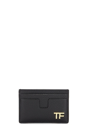 TOM FORD Classic Card Holder in Black - Black. Size all.