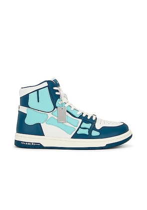 Amiri Skeltop High Sneaker in Blue - Teal. Size 40 (also in 41).