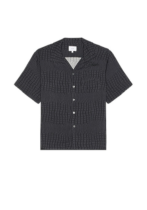 Rhude Croc Shirt in Black - Charcoal. Size S (also in ).