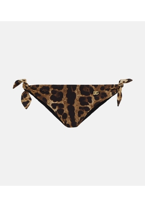 Dolce&Gabbana Leopard-print bikini bottoms
