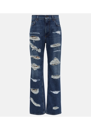 Dolce&Gabbana Distressed high-rise jeans