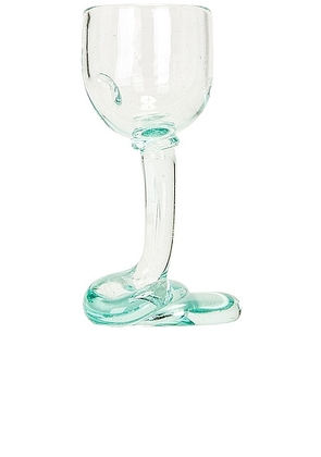 Completedworks Recycled Glass Wine Glass in Clear - Blue. Size all.