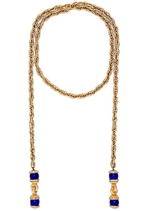 chanel Chanel Vintage Lariat Necklace in Gold - Metallic Gold. Size all.