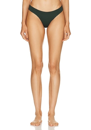 Saint Laurent Jersey Bikini Panty in Khaki Fonce - Olive. Size L (also in M, S, XS).
