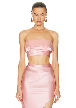 fleur du mal Strapless Top in Pink Lady - Blush. Size 0 (also in 2, 4).
