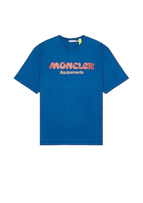 Moncler Genius Moncler x Salehe Bembury Logo T-shirt in Blue - Blue. Size L (also in S, XL/1X).