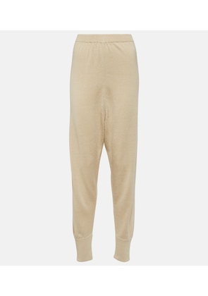 The Row Dalbero linen and silk tapered pants