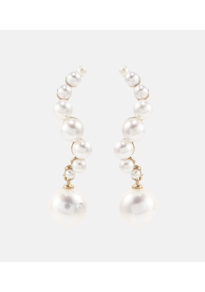 Mateo 14kt gold drop earrings with pearls