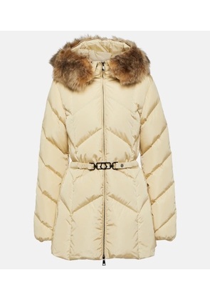 Moncler Loriot shearling-trimmed down jacket