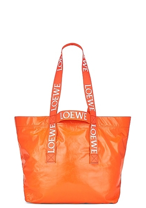 Loewe Fold Shopper Bag in Orange - Orange. Size all.