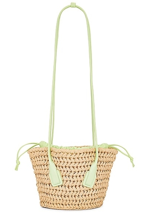 Bottega Veneta Small Arco Basket Tote Bag in Natural  Fennel  & Gold - Neutral. Size all.