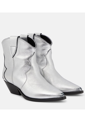 Isabel Marant Dewina metallic leather ankle boots