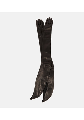 Ann Demeulemeester Lucia long leather gloves
