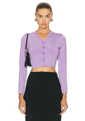 Alexander Wang Long Sleeve Cardigan in Unicorn - Lavender. Size L (also in ).