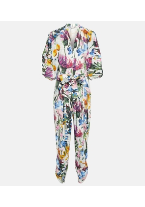 Stella McCartney V-neck floral jumpsuit